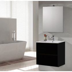 Ensemble de salle de bain Melanie noir 60 cm THYS