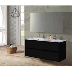 Ensemble de salle de bain Melanie noir 120 cm THYS