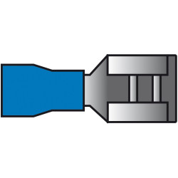 Cosse de câble bleue 6,3mm CARPOINT – Connexion Fiable | CARPOINT

