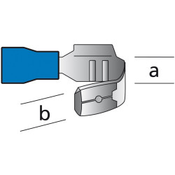Cosse de câble 6,3x0,8x18,5mm 10pcs – Connexion Fiable | CARPOINT

