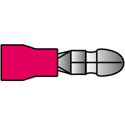 Cosse de câble CARPOINT rouge 3,96mm – Lot de 10 pièces | CARPOINT