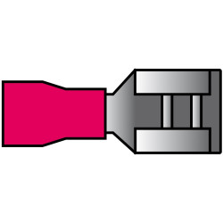 Cosse de câble rouge 6,3mm – Connexion Fiable | CARPOINT

