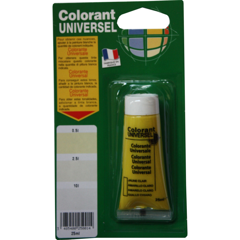 Colorant universel pour peinture Jaune Clair 0,025 L RICHARD