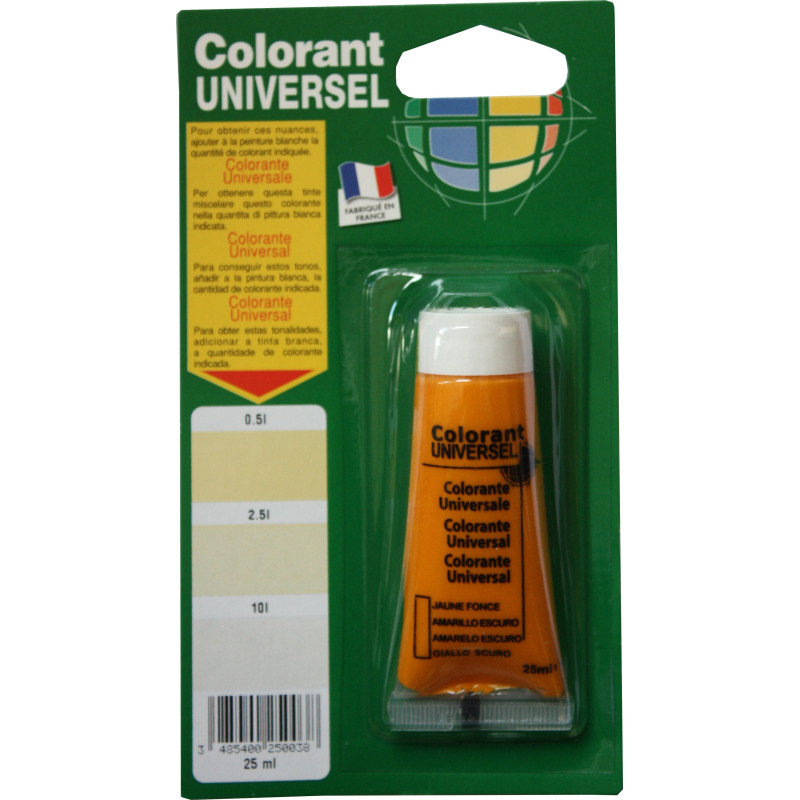 Colorant universel pour peinture Jaune Foncé 0,025 L RICHARD