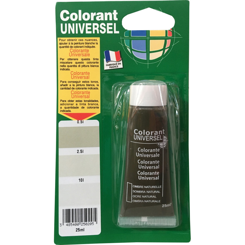 Colorant universel pour peinture Ombre Naturelle 0,025 L RICHARD