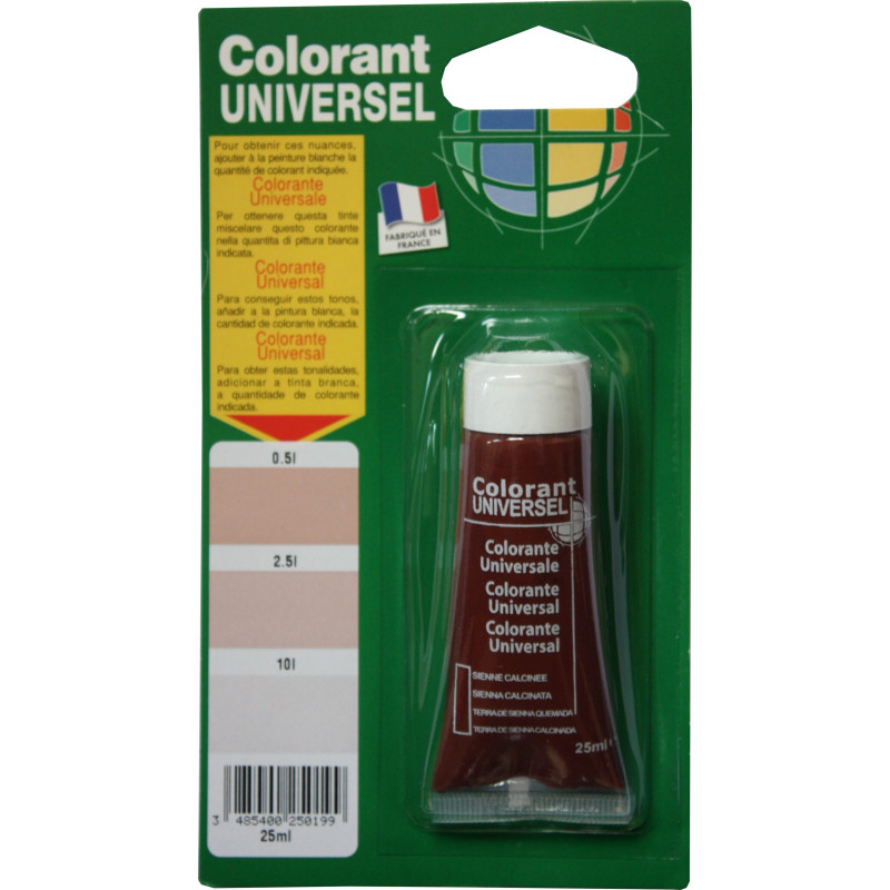 Colorant universel pour peinture Sienne Calcinée 0,025 L RICHARD