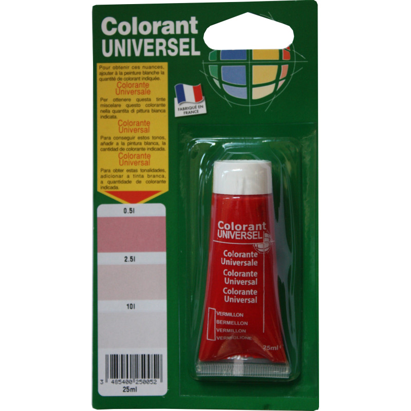 Colorant universel pour peinture Vermillon 0,025 L RICHARD