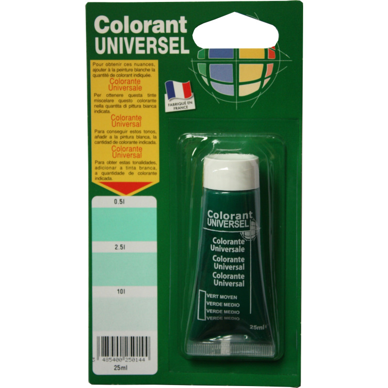 Colorant universel pour peinture Vert Moyen 0,025 L RICHARD