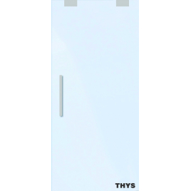 Porte coulissante en verre sécurit Thytan Sliding 83 x 215 cm mat THYS
