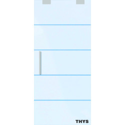 Porte coulissante en verre Sécurit Thytan Sliding