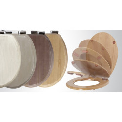 Abattant de toilette Amazone Chêne de Oakland ALLIBERT