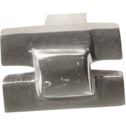 Bouton carré laiton 20x20mm gris – Élégance | LINEA BERTOMANI