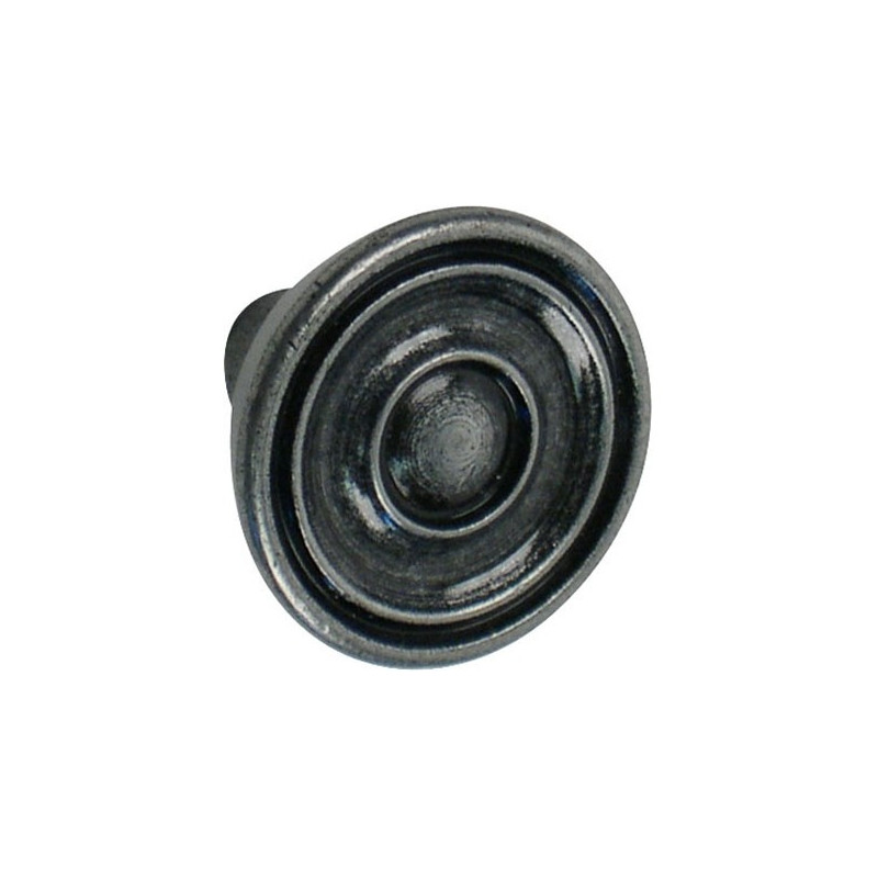 Bouton rustique en zamac gris Ø 30 mm LINEA BERTOMANI