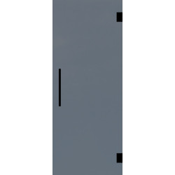 Porte en verre Thytan Everyway Black gris fumé 83x211cm | THYS