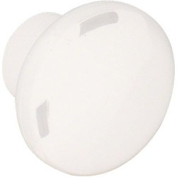 Bouton plastique Ø 35mm blanc LINEA – Style & Fonction | LINEA BERTOMANI