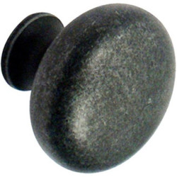 Bouton Zamac Anthracite Ø 28mm LINEA – Élégance Bertomani | LINEA BERTOMANI