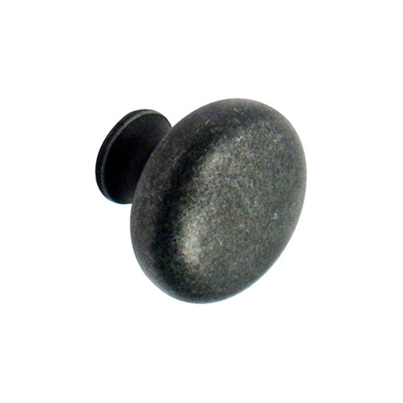 Bouton en zamac Ø 28 mm anthracite LINEA BERTOMANI