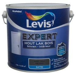 Laque Expert pour bois intérieur Béton satinée 2,5 L LEVIS