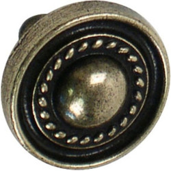 Bouton en bronze antique Ø 25 mm – style vintage | LINEA BERTOMANI