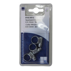 Collier de serrage galvanisé 9-12mm – Lot de 3 pièces | SCALA