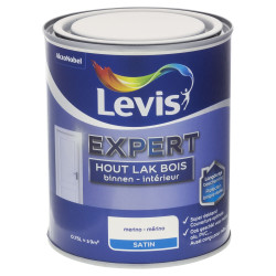 Laque Expert pour bois intérieur Merino satinée 0,75 L LEVIS