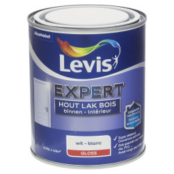 Laque Bois Intérieur Blanche Brillante 0,75L LEVIS – Finition Parfaite | LEVIS