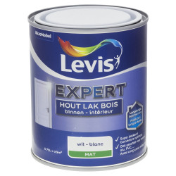 Laque Expert pour bois intérieur blanche mate 0,75 L LEVIS