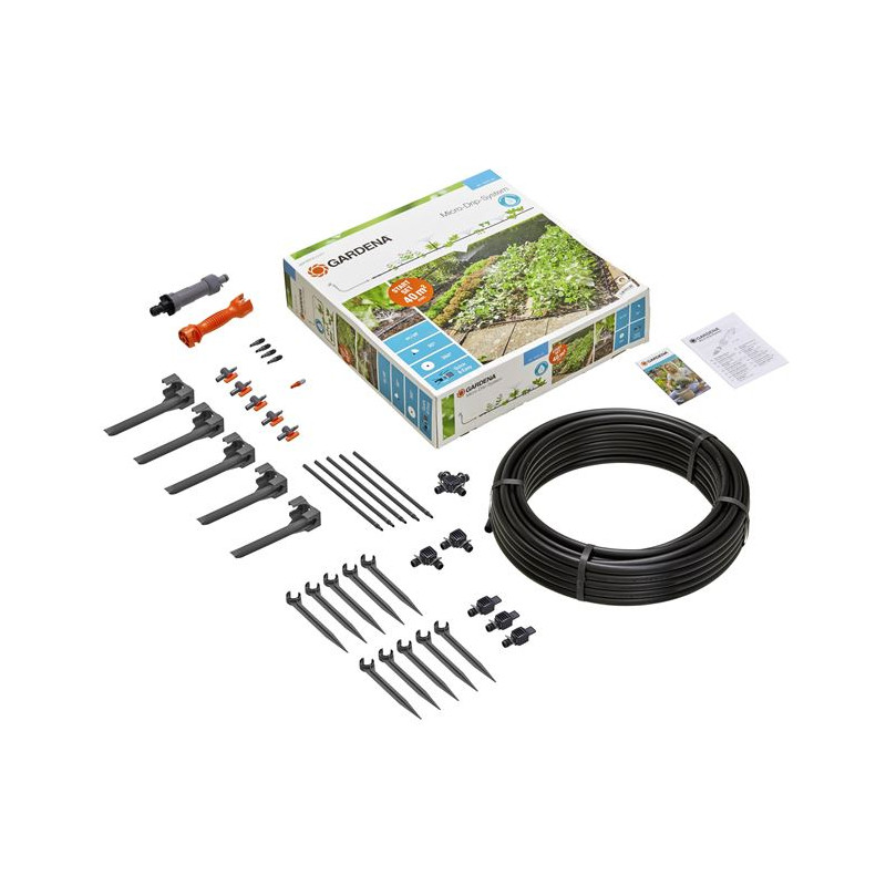 Kit pour arrosage goutte à goutte de plates-bandes et potager GARDENA Kit pour arrosage goutte à goutte de plates-bandes et potager GARDENA