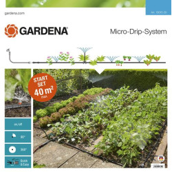 Kit pour arrosage goutte à goutte de plates-bandes et potager GARDENA