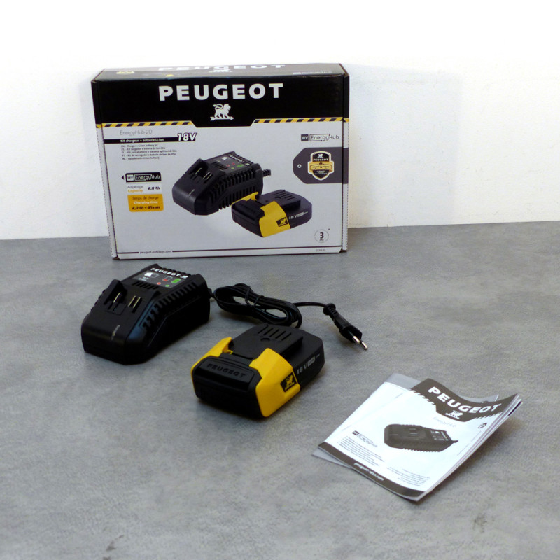 Batterie Lithium-Ion EnergyHub 18V 2Ah PEUGEOT – Puissance Durable | PEUGEOT