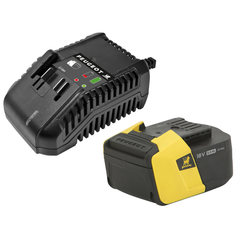 Batterie Lithium-Ion EnergyHub avec chargeur 18 V 5 Ah PEUGEOT