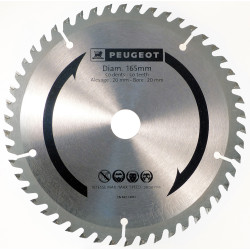 Lame Scie Carbure 50 Dents 165mm Peugeot – Coupe Précise | PEUGEOT