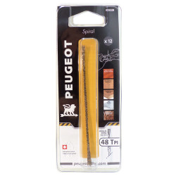 Lames Chantourner Spiralées 0,8mm 48 TPI – Coupe Fine | PEUGEOT