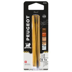 Lame de scie à chantourner haut rendement 127 x 0,38 x 0,93 mm 13 TPI 12 pièces PEUGEOT