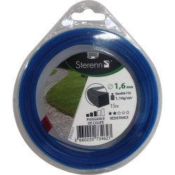 Fil carré pour coupe-bordure Ø 1,6 mm 15 m