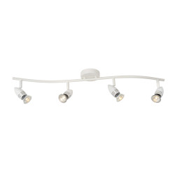Spot LED Caro Blanc GU10 4x5W – Éclairage Moderne | LUCIDE