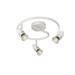Spot LED Caro Blanc GU10 3x5W – Éclairage Design | LUCIDE
