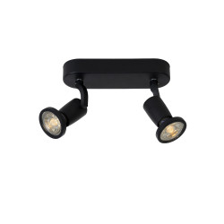 Spot LED Jaster Noir GU10 2x5W – Éclairage Élégant | LUCIDE


