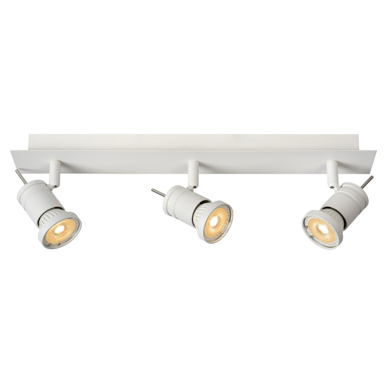 Spot LED Twinny blanc dimmable GU10 3 x 5 W LUCIDE