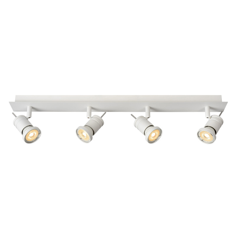 Spot LED Twinny blanc dimmable GU10 4 x 5 W LUCIDE