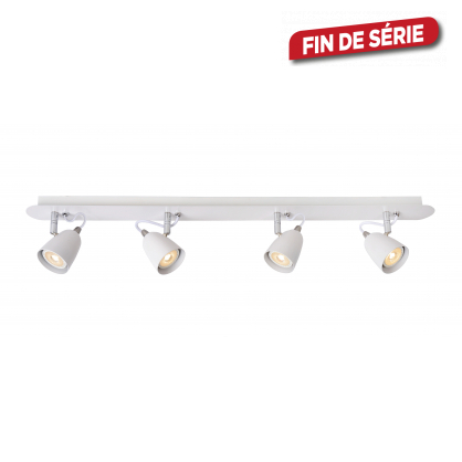 Spot LED Ride blanc dimmable GU10 4 x 5 W LUCIDE