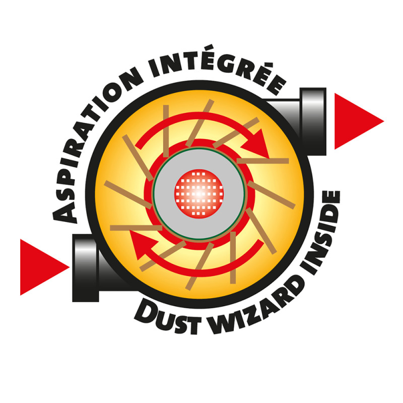 Raboteuse dégauchisseuse EnergyPlane-204ASP avec aspiration intégrée 1500 W PEUGEOT