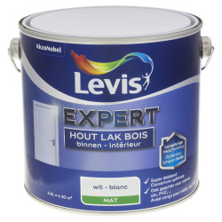 Laque Expert Bois Intérieur Blanche Mate 2,5L LEVIS – Finition Parfaite | LEVIS