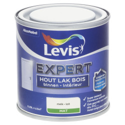 Laque Expert pour bois intérieur Lait mate 0,25 L LEVIS