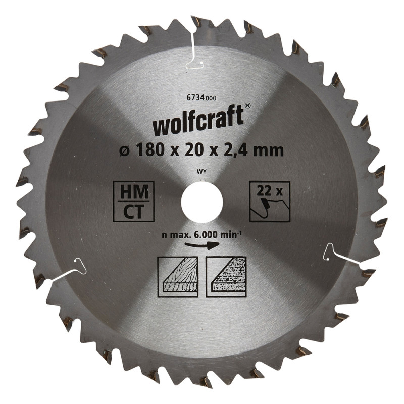 Lame à panneaux agglomérés pour scie circulaire WOLFCRAFT Lame à panneaux agglomérés pour scie circulaire WOLFCRAFT