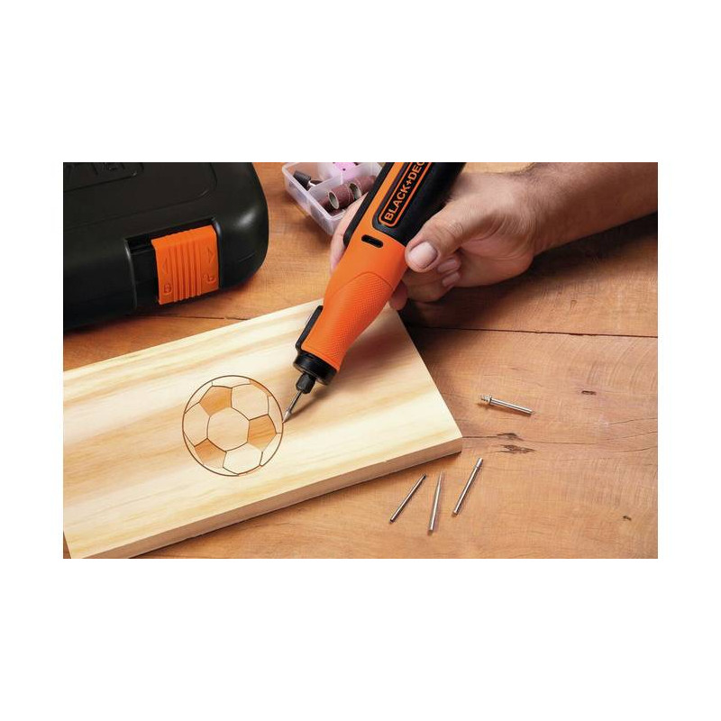 Outil multi-fonctions sur batterie BCRT8IK-XJ 7,2 V 1,5 Ah avec 52 accessoires BLACK+DECKER Outil multi-fonctions sur batterie BCRT8IK-XJ 7,2 V 1,5 Ah avec 52 accessoires BLACK+DECKER