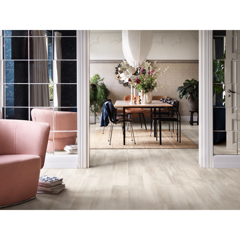 Sol en vinyle Namsen pro chêne blanc d'Alaska 2,13 m² PERGO