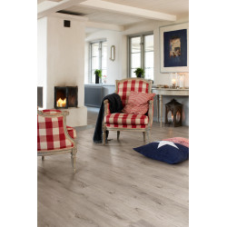 Sol stratifié Modern Plank chêne gris grange 1,57 m² PERGO