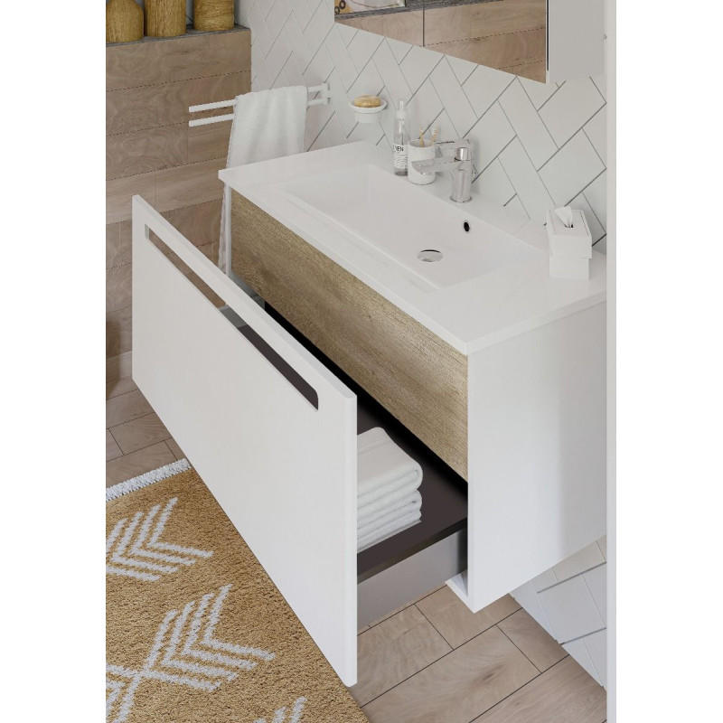 Meuble de salle de bain Vision 80 x 46 x 46,2 cm ALLIBERT Meuble de salle de bain Vision 80 x 46 x 46,2 cm ALLIBERT