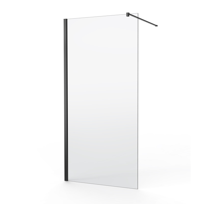 Paroi de douche fixe Linard Black 120 x 200 cm VAN MARCKE